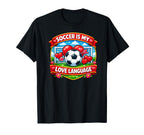 Soccer Is My Love Language Valentine T-Shirt - Fun Novelty Design Men Women