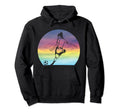Womens Soccer Silhouette Sunset Soccer Hoodie - Novelty Apparel for Adults