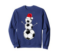 Funny Football Snowman Soccer Sweatshirt - Trendy Graphic for Adults