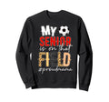 Proud Soccer Senior Mama Soccer Sweatshirt - Fun Novelty Design Unisex