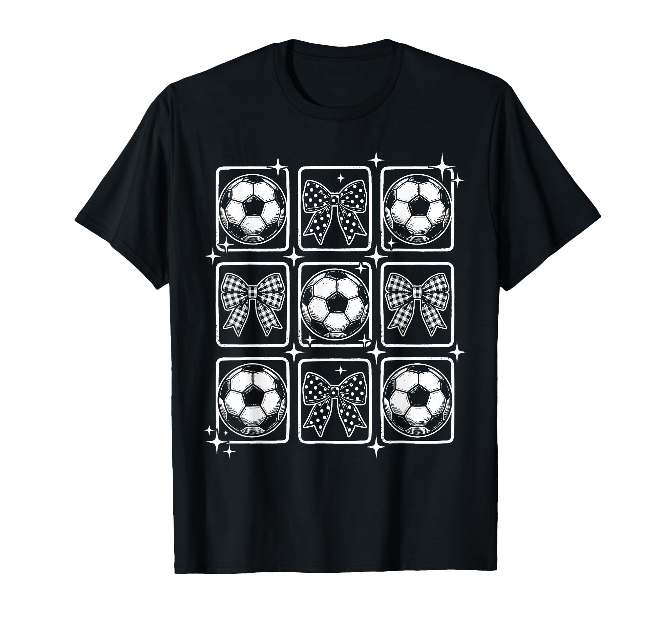 Coquette Bow Soccer T-Shirt - Trendy Graphic Men Women