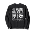 I Own His Heart Soccer Girlfriend Sweatshirt - Aesthetic Graphic Men Women