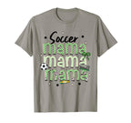 Soccer Mama Bow Checkered Soccer Lovers T-Shirt - Fun Novelty Design Unisex