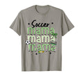 Soccer Mama Bow Checkered Soccer Lovers T-Shirt - Novelty Apparel Men Women