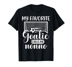 My Favorite Goalie Calls Me Nonno T-Shirt - Fun Novelty Design Unisex