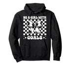 Be Goals Soccer Coquette Bow Hoodie - Fun Novelty Design Men Women