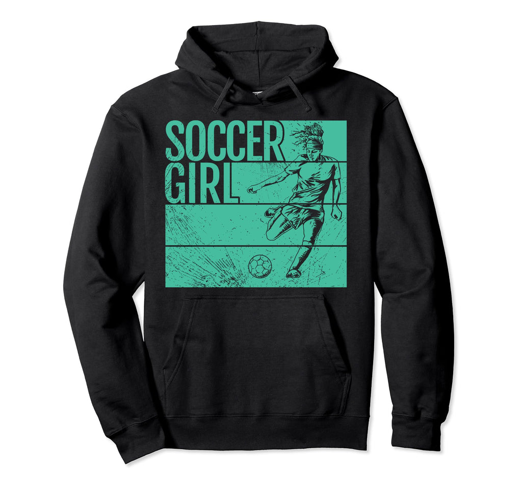 Soccer Funny Footballer Ball And Field Hoodie - Unique Graphic Men Women