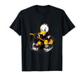 Duck Ice Hockey Player Hockey Stick T-Shirt - Trendy Graphic for Adults
