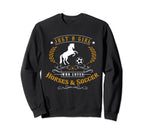 Just Who Loves Horses Soccer Sweatshirt - Fun Novelty Design for Adults