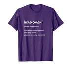 Head Coach Gifts T Shirts T-Shirt - Streetwear Style for Adults