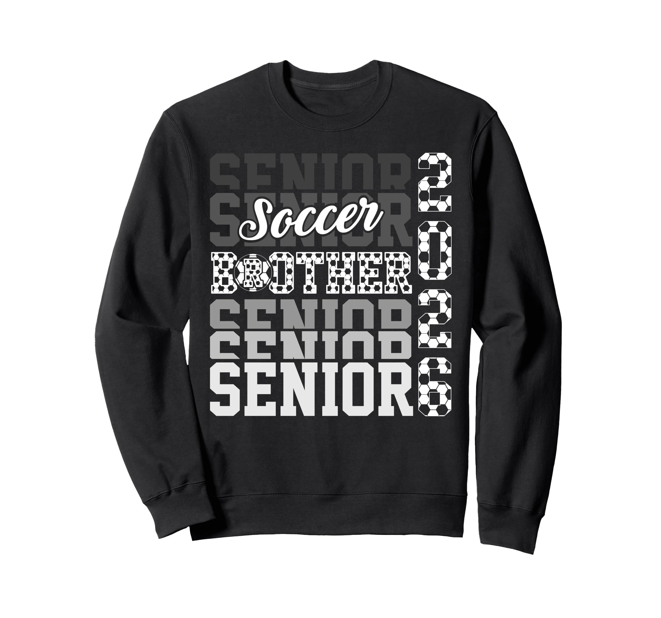 2026 Soccer Senior Brother Sweatshirt - Aesthetic Graphic Men Women