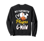 My Favorite Players Baseball Sweatshirt - Minimalist Print Men Women