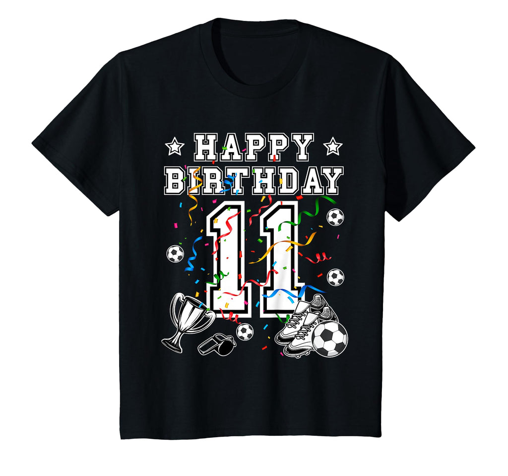 Soccer Birthday 11 Years Soccer T-Shirt - Minimalist Print for Adults