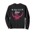 My Heart Is Line Football Lineman Sweatshirt - Aesthetic Graphic Men Women