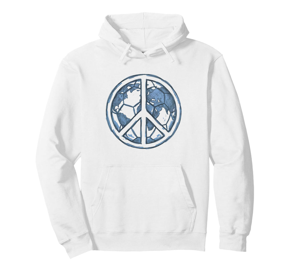 Soccer World Peace Is My Goal Futbol Hoodie - Novelty Apparel for Adults