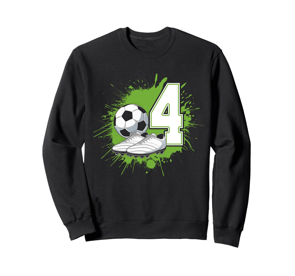 4 Soccer Birthday Gift Soccer Fan Sweatshirt - Custom Art Print for Adults