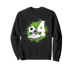 4 Soccer Birthday Gift Soccer Fan Sweatshirt - Custom Art Print for Adults