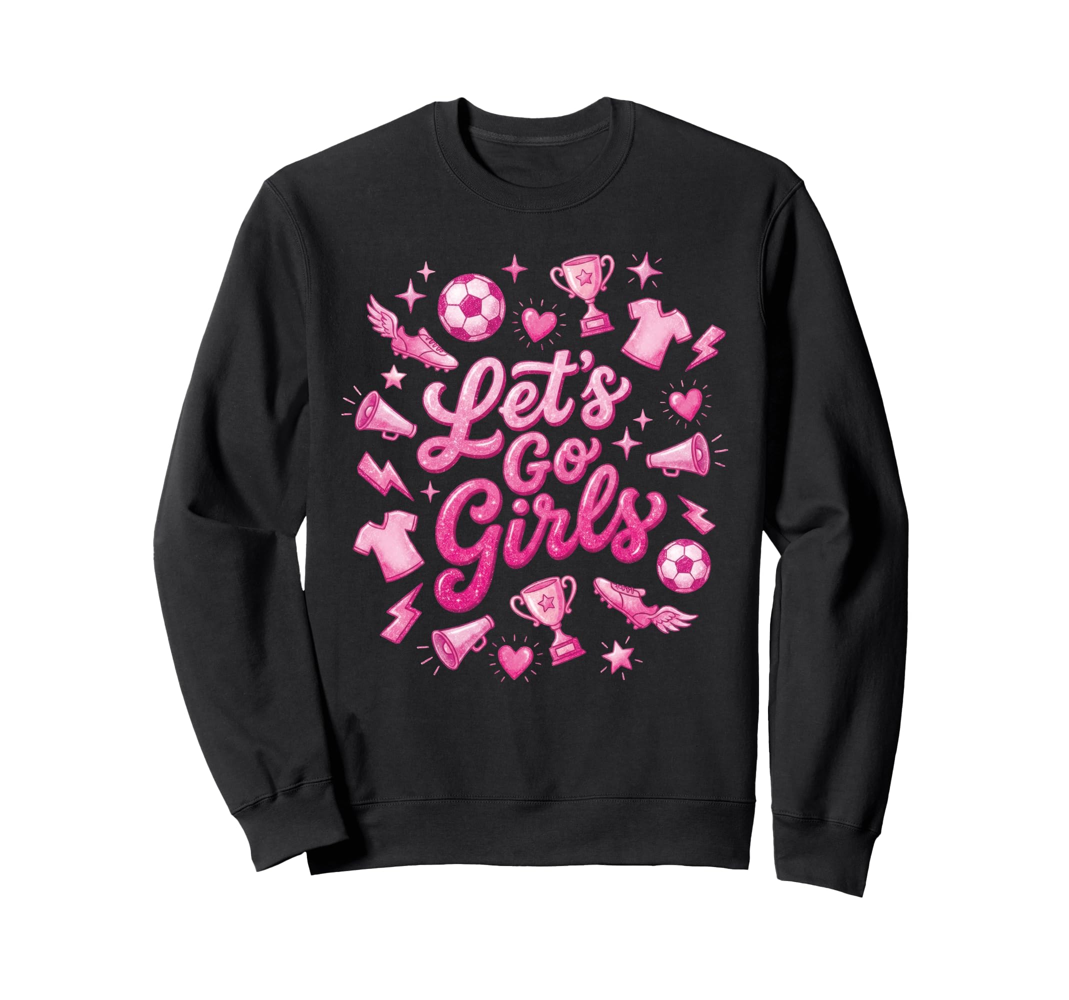Lets Go Soccer Football Supporter Sweatshirt - Streetwear Style Men Women