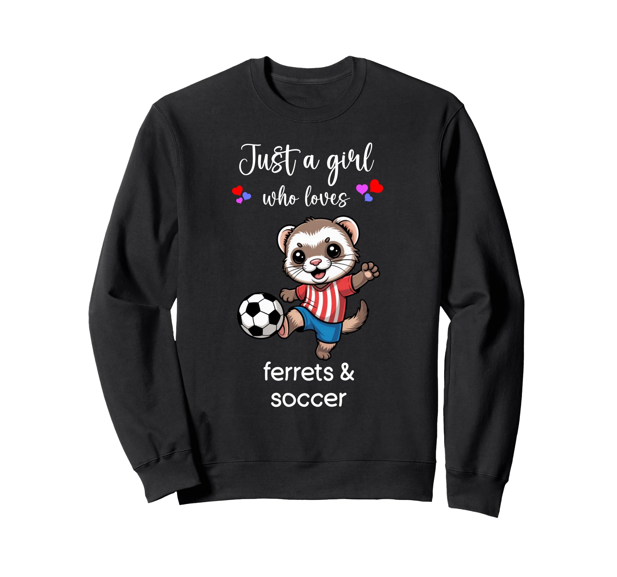 Ferret Soccer Ferret Soccer Sweatshirt - Trendy Graphic Men Women