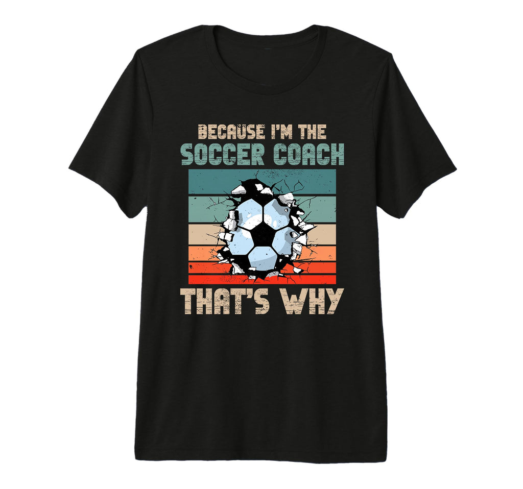 Coaching Soccer Dad Coach Soccer T-Shirt - Novelty Apparel for Adults