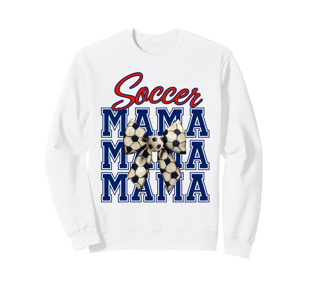 Soccer Mama Coquette Bow Aesthetic Sweatshirt - Minimalist Print Men Women