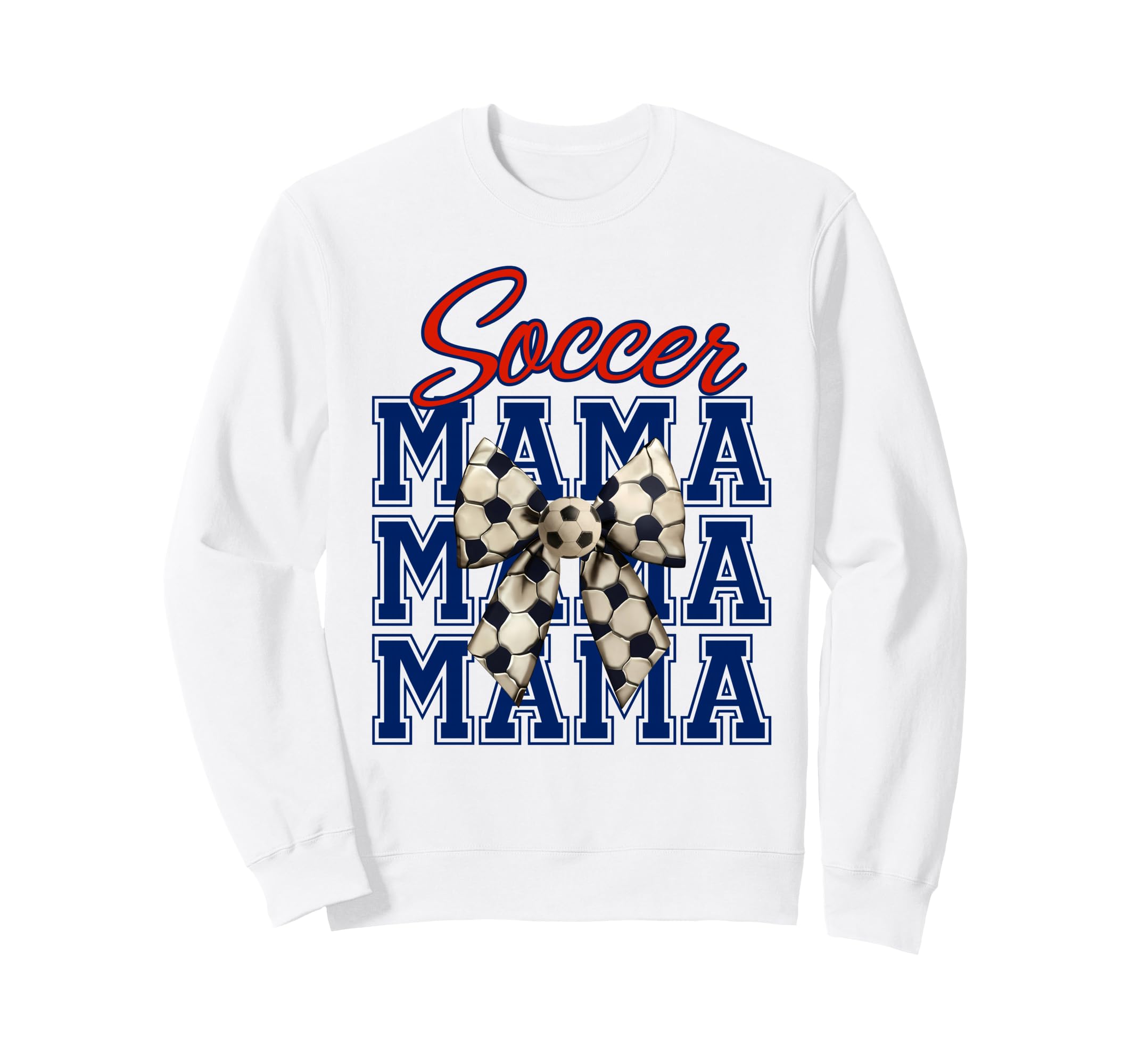 Soccer Mama Coquette Bow Aesthetic Sweatshirt - Minimalist Print Men Women