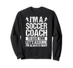 Soccer Coaching Training Trainer Soccer Sweatshirt - Trendy Graphic Unisex