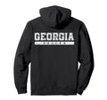 Georgia Soccer White Text Hoodie - Aesthetic Graphic Unisex