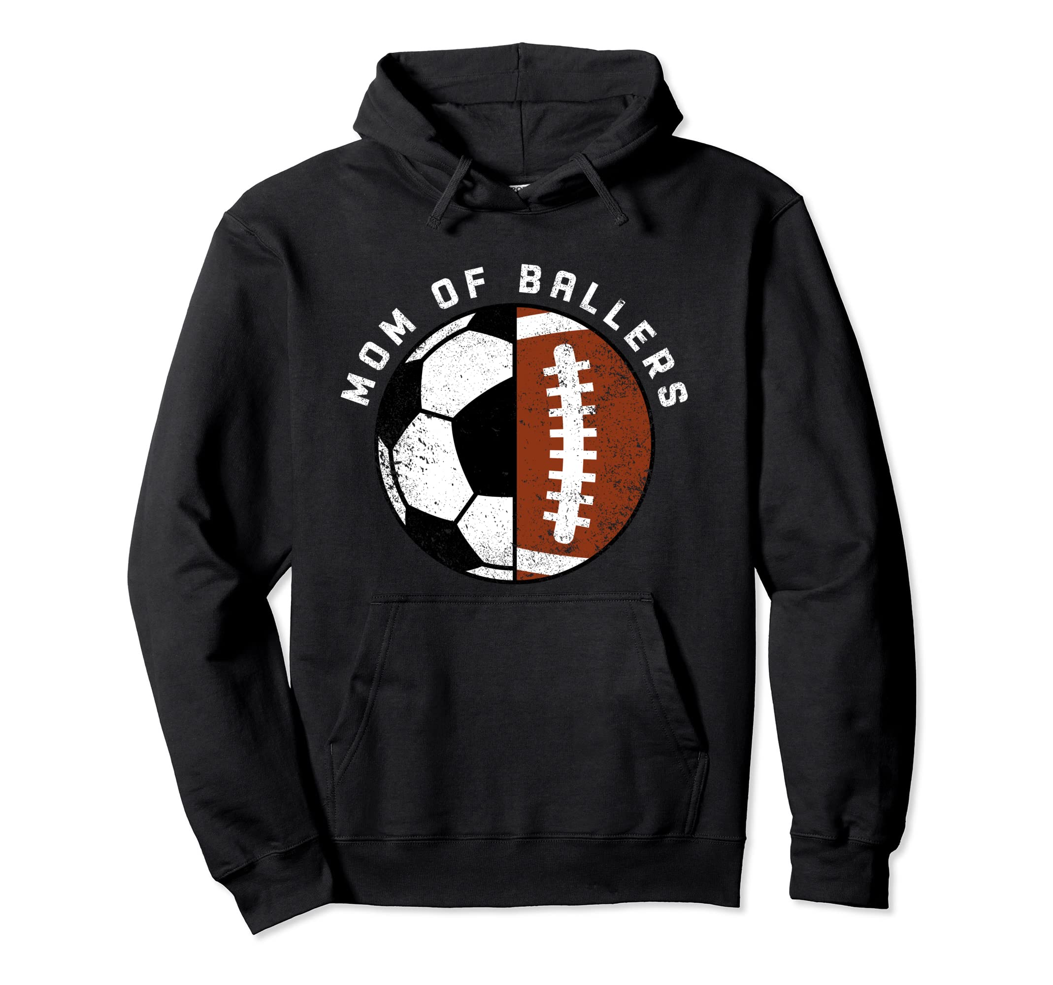 Mom Ballers Funny Soccer Football Mom Hoodie - Aesthetic Graphic Men Women
