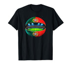 Portuguese Flag Soccer Stadium T-Shirt - Aesthetic Graphic for Adults