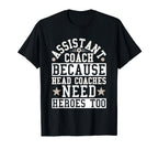 Soccer Assistant Coach Head Coaches T-Shirt - Custom Art Print for Adults