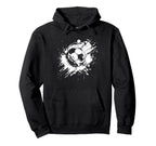 Soccer Ball Color Streetart Goal Keeper Hoodie - Minimalist Print Unisex