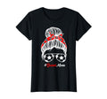 Soccer Mom Messy Bun Hair Soccer T-Shirt - Trendy Graphic for Adults