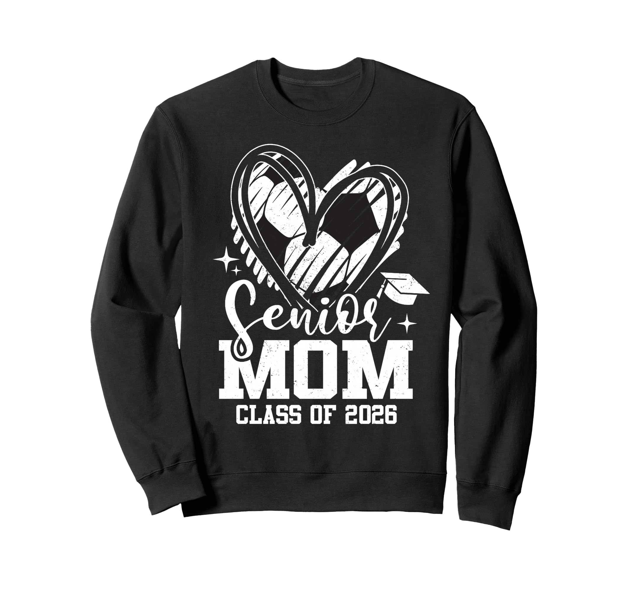 Senior Mom Class 2026 Soccer Sweatshirt - Unique Graphic for Adults