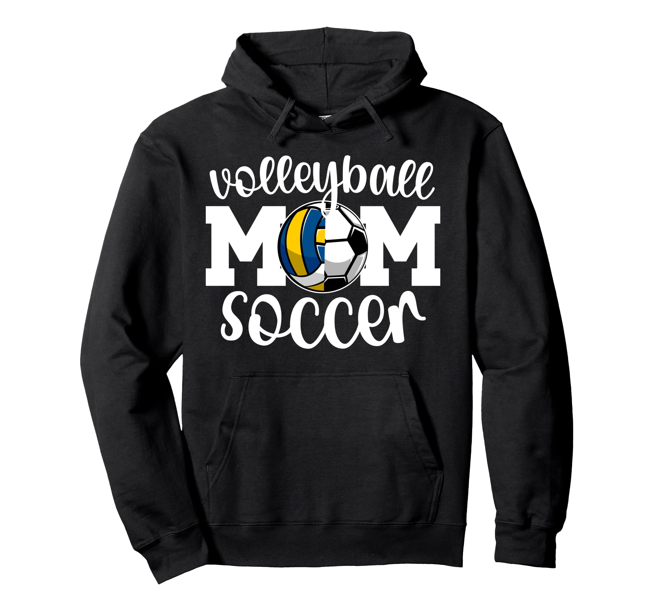 Volleyball Soccer Mom Ballers Soccer Hoodie - Minimalist Print for Adults