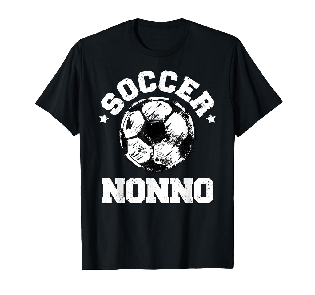 Soccer Nonno Soccer Ball Distressed T-Shirt - Custom Art Print Men Women