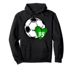 Womens Custom Soccer Mom Number 35 Hoodie - Aesthetic Graphic Men Women