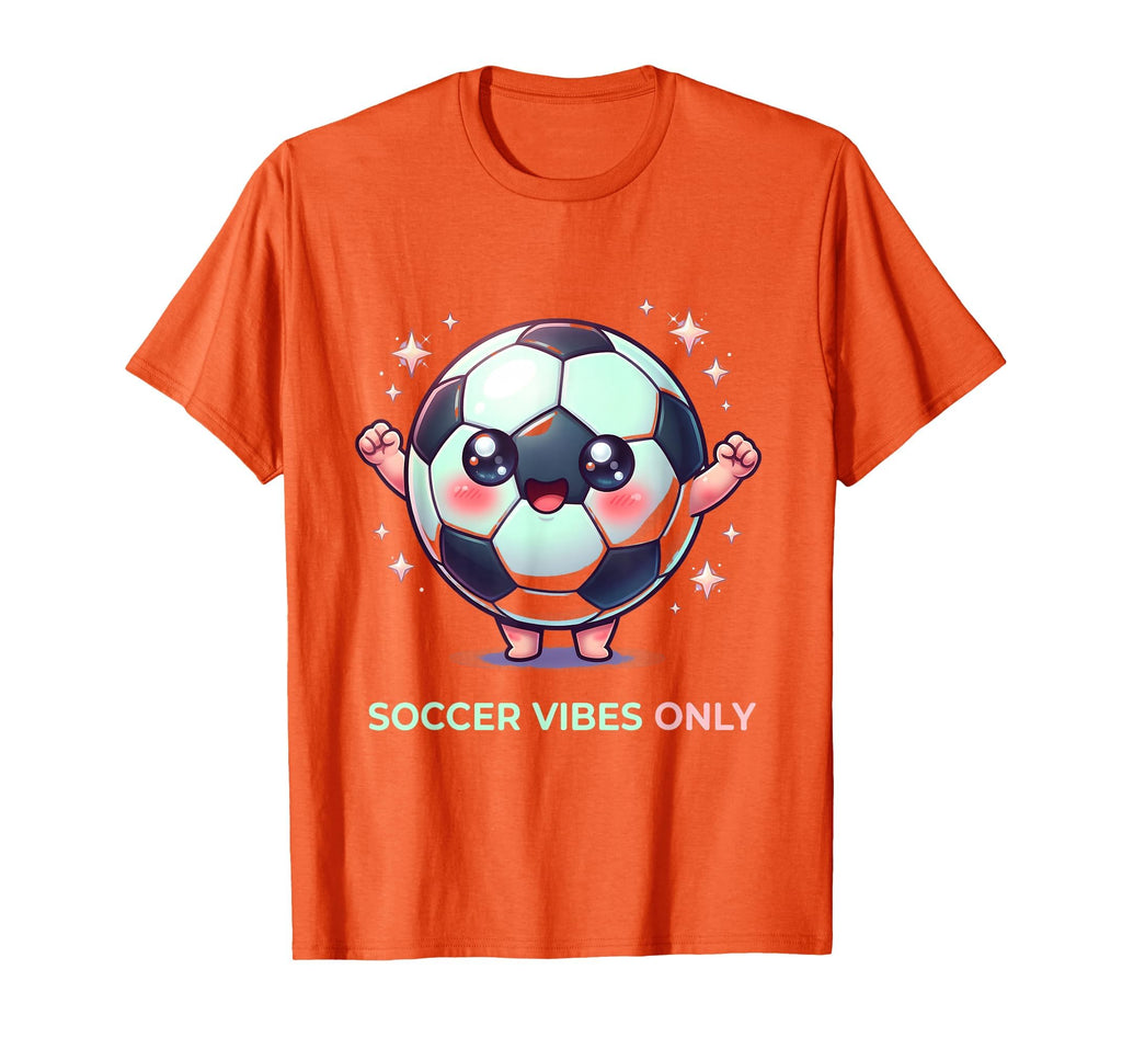 Soccer Vibes Only Bold T-Shirt - Novelty Apparel for Adults