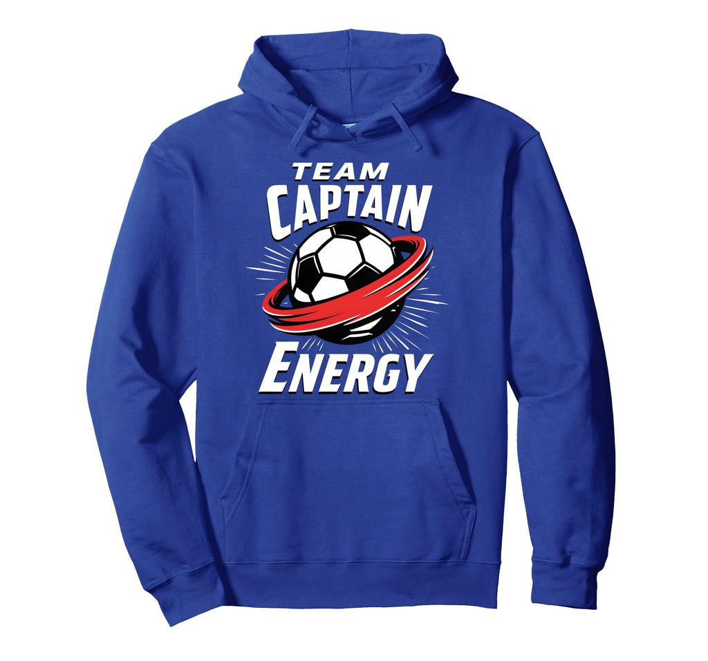 Team Captain Energy Soccer Hoodie - Minimalist Print Men Women