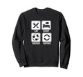 Eat Sleep Soccer Repeat Soccer Player Sweatshirt - Streetwear Style Unisex