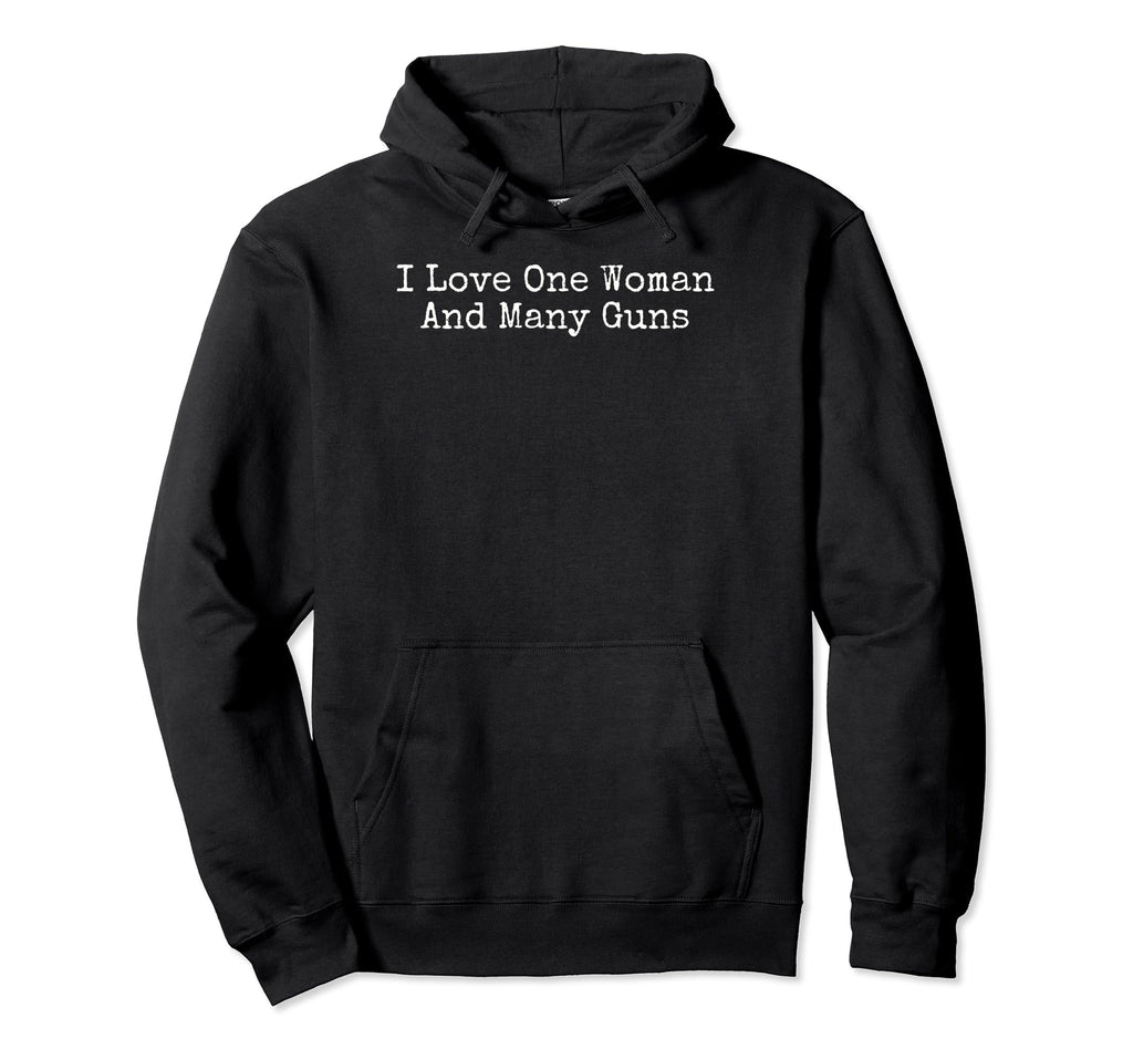 I Love One And Many Guns Hoodie - Casual Everyday Wear Unisex
