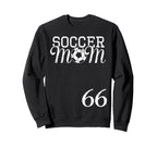 Soccer Mom Jersey Number 66 Sweatshirt - Aesthetic Graphic Men Women