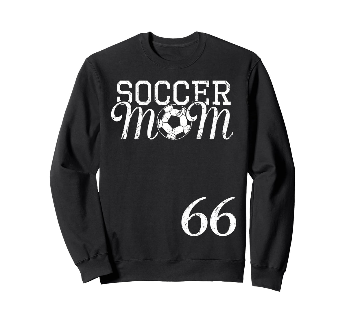 Soccer Mom Jersey Number 66 Sweatshirt - Aesthetic Graphic Men Women
