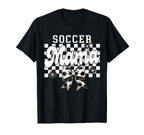 Soccer Mama Checkered Soccer Mom T-Shirt - Custom Art Print for Adults