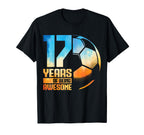 17Th Birthday Soccer Player T-Shirt - Fun Novelty Design for Adults