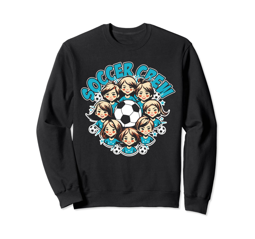Soccer Ladies Crew Soccer Team Sweatshirt - Custom Art Print for Adults