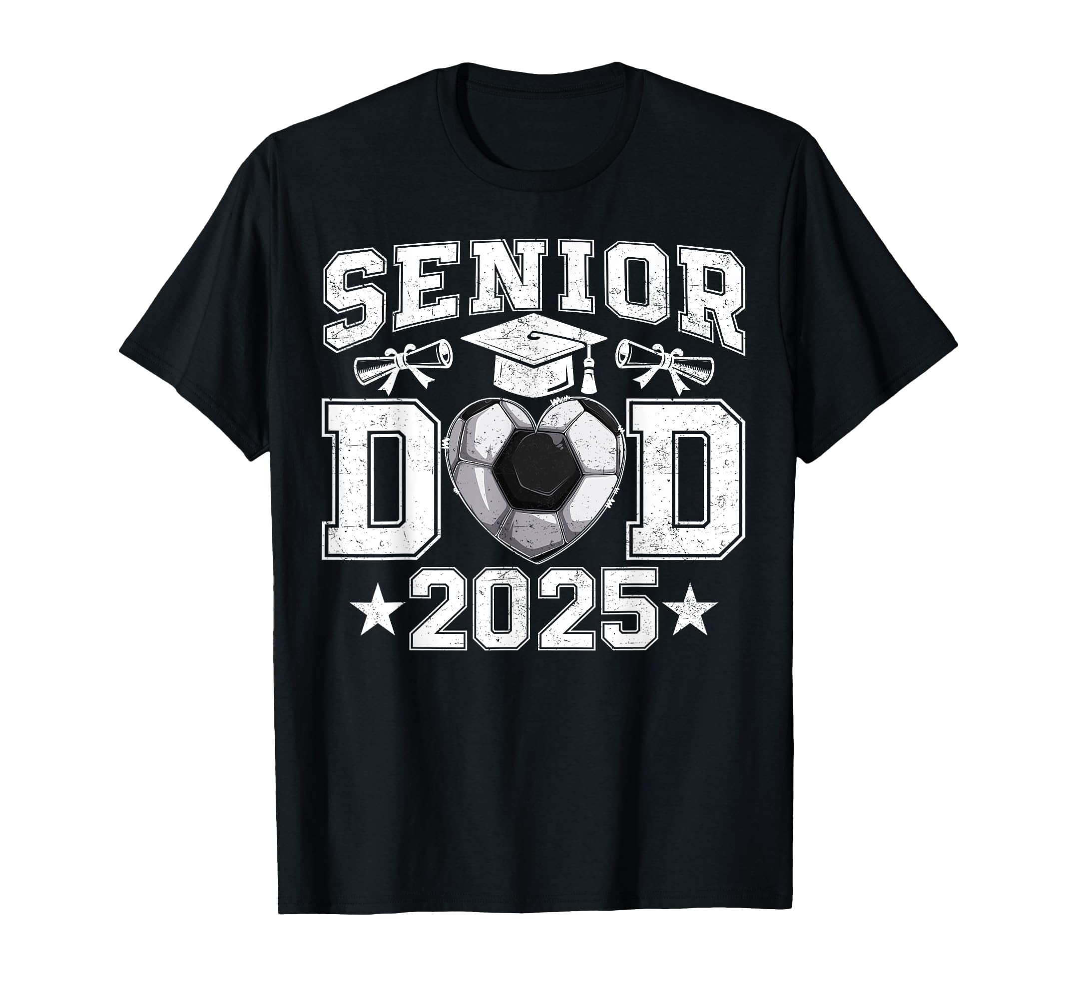 Senior Dad 2025 Soccer Class 2025 T-Shirt - Novelty Apparel Unisex