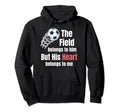 Field Belongs To Him But His Heart Belong Hoodie - Graphic Print Men Women