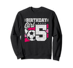 5 Year Old Birthday Soccer Party 5Th Sweatshirt - Minimalist Print Unisex