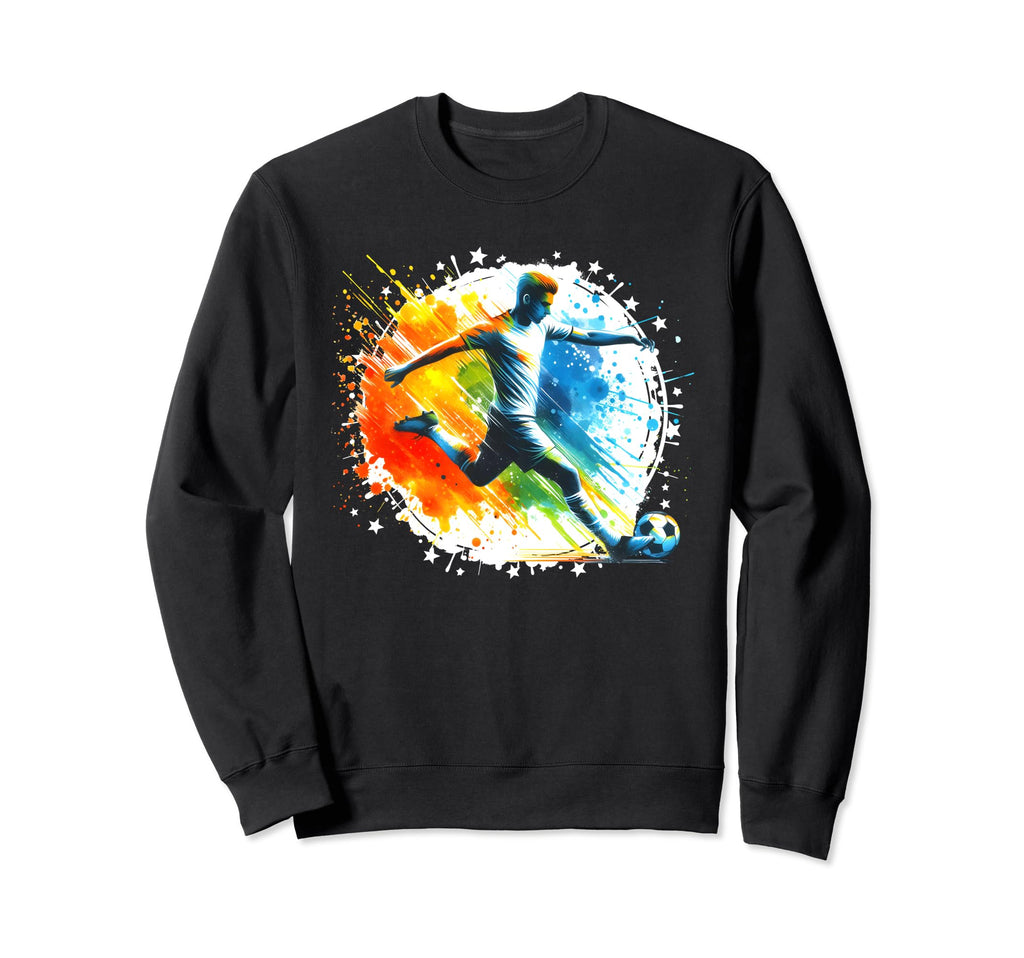 Soccer Player Sports Soccer Sweatshirt - Aesthetic Graphic for Adults